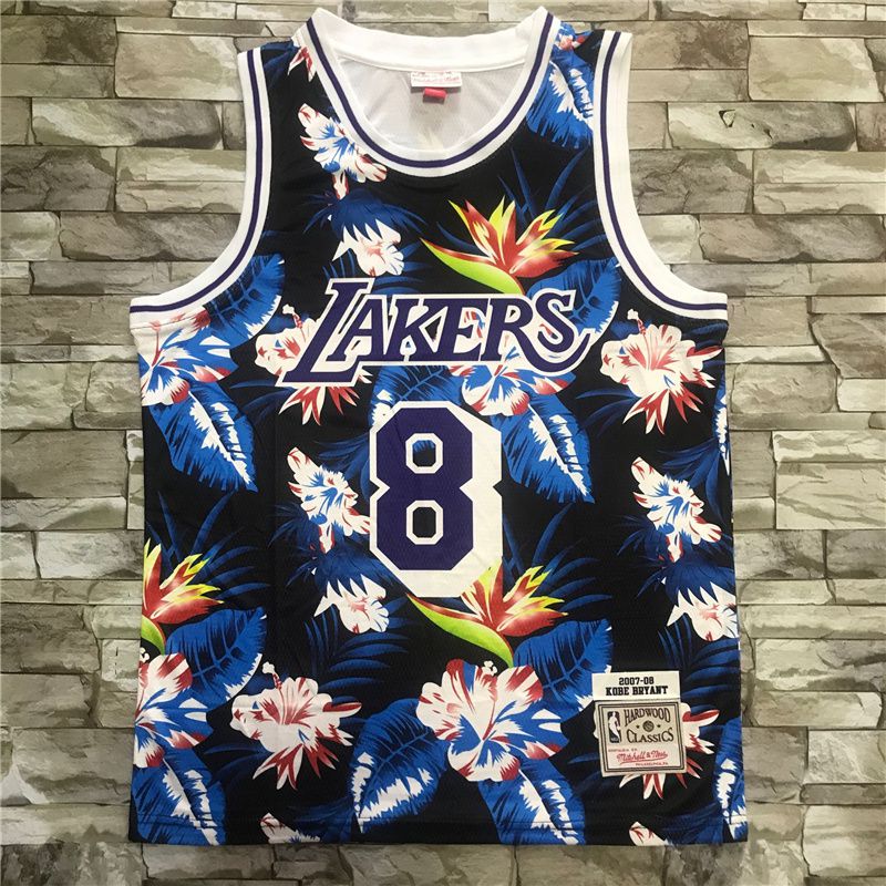 Men Los Angeles Lakers 8 Bryant black Heat transfer 2021 NBA Jersey